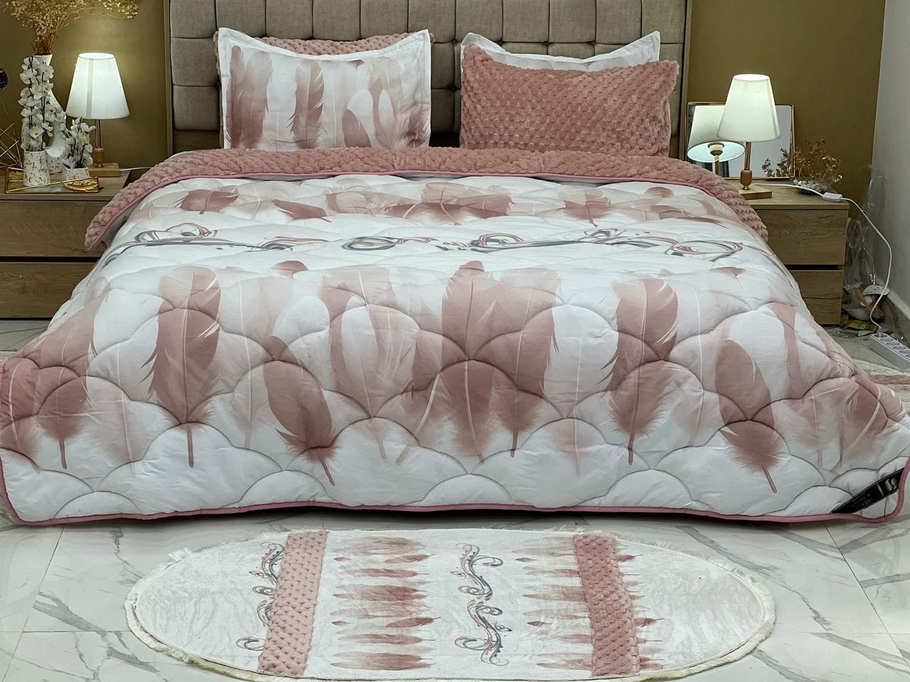 Couette Plume Double face