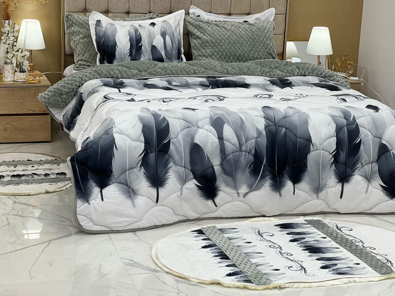 Couette Plume Double face
