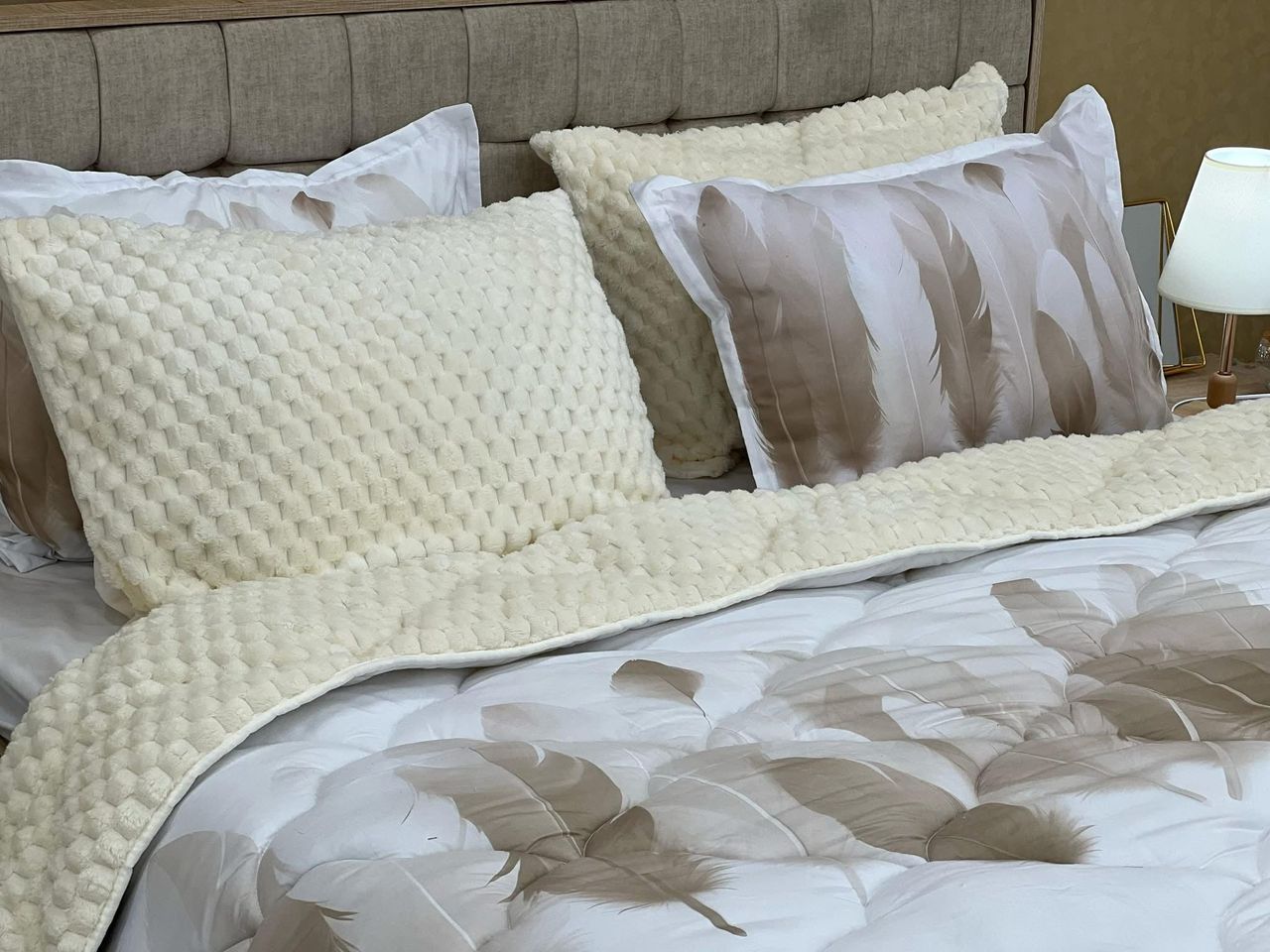 Couette Plume Double face