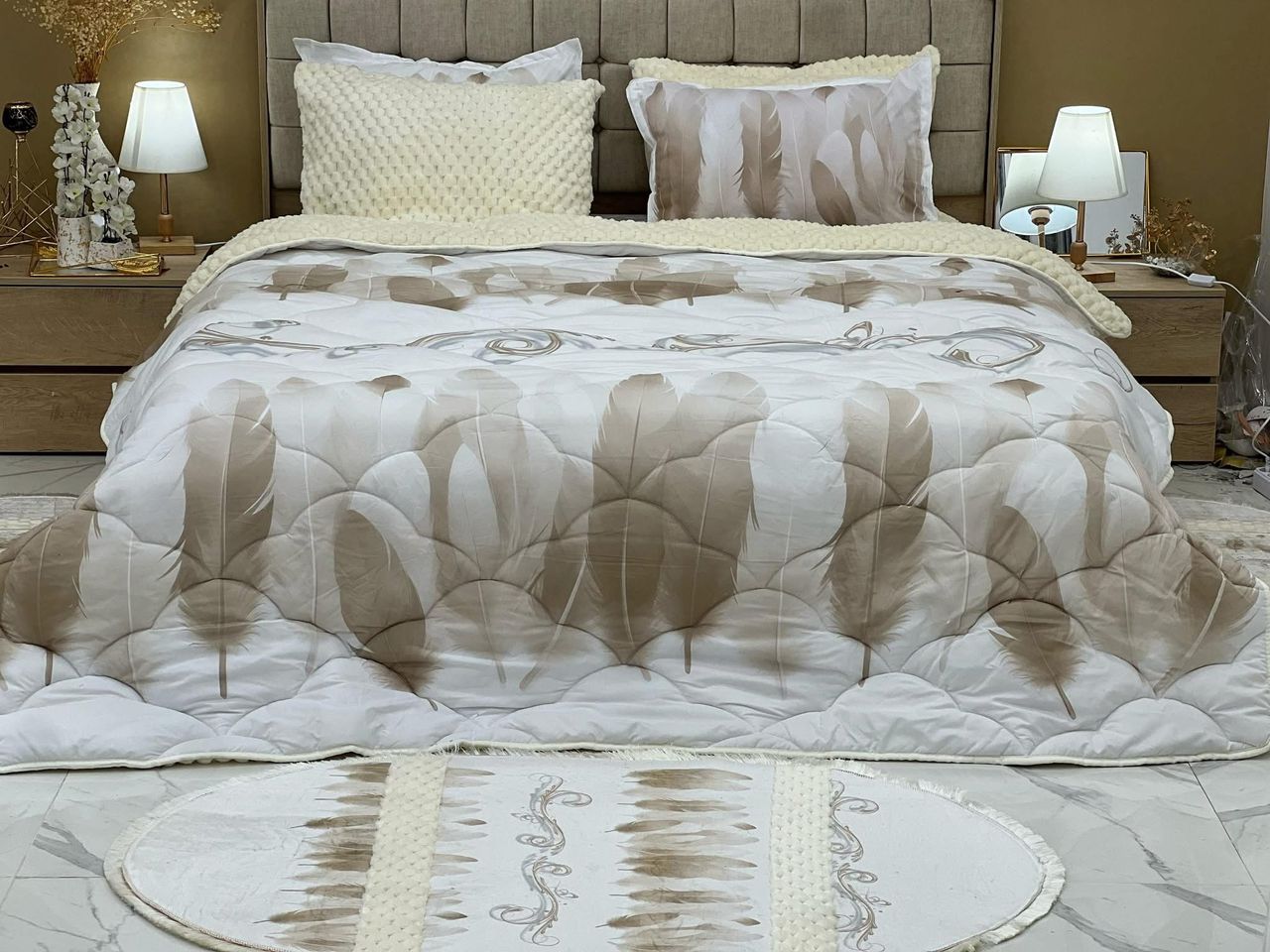 Couette Plume Double face